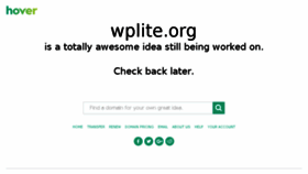 What Wplite.org website looked like in 2016 (7 years ago)
