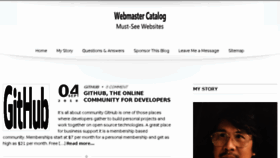 What Webmastercatalog.com website looked like in 2016 (7 years ago)