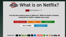What Whatisonnetflix.com website looked like in 2016 (7 years ago)