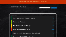 What Whyspam.me website looked like in 2016 (7 years ago)
