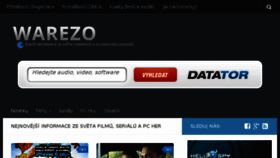 What Warezo.cz website looked like in 2016 (7 years ago)