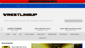What Wrestlingup.info website looked like in 2016 (7 years ago)
