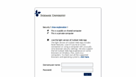 What Webmail.sdu.dk website looked like in 2016 (7 years ago)