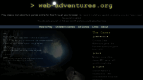 What Web-adventures.org website looked like in 2016 (7 years ago)