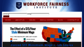 What Workforcefairness.com website looked like in 2016 (7 years ago)