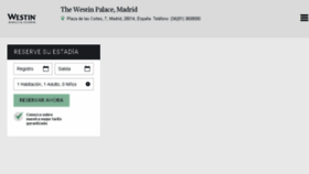 What Westinpalacemadrid.com website looked like in 2016 (7 years ago)