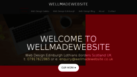 What Wellmadewebsite.co.uk website looked like in 2016 (7 years ago)