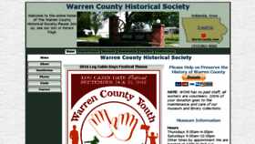 What Warrencountyhistory.org website looked like in 2016 (7 years ago)