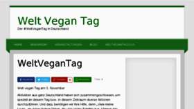 What Welt-vegan-tag.de website looked like in 2016 (7 years ago)