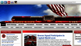 What Warrentonfire.org website looked like in 2016 (7 years ago)