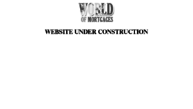What Worldofmortgages.co.uk website looked like in 2016 (7 years ago)