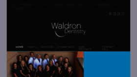 What Waldrondentistry.com website looked like in 2016 (7 years ago)