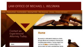 What Wilsmanlaw.com website looked like in 2016 (7 years ago)