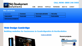 What Webdevelopmentsolutions.co.uk website looked like in 2016 (7 years ago)