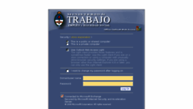 What Webmail.trabajo.gob.ar website looked like in 2016 (7 years ago)