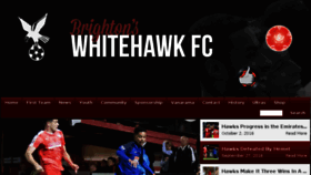 What Whitehawkfc.com website looked like in 2016 (7 years ago)