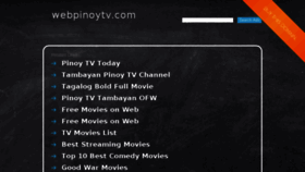 What Webpinoytv.com website looked like in 2016 (7 years ago)