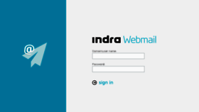 What Webmail.indra.es website looked like in 2016 (7 years ago)