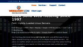 What Webquarry.com website looked like in 2016 (7 years ago)