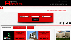 What Way2hostel.com website looked like in 2016 (7 years ago)