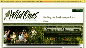 What Wildones.org website looked like in 2016 (7 years ago)