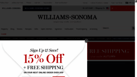 What Williams-sonoma.com website looked like in 2016 (7 years ago)