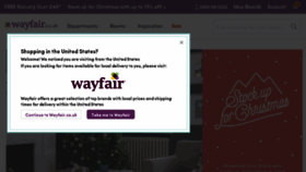 What Wayfair.co.uk website looked like in 2016 (7 years ago)