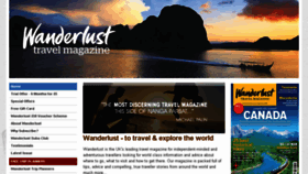 What Wanderlust-magazine.co.uk website looked like in 2016 (7 years ago)