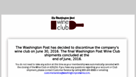 What Washingtonpostwine.com website looked like in 2016 (7 years ago)