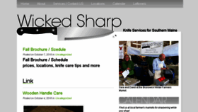 What Wickedsharpknives.com website looked like in 2016 (7 years ago)