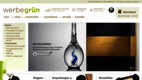 What Werbegruen.de website looked like in 2016 (7 years ago)