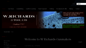 What Wrichardsguns.co.uk website looked like in 2016 (7 years ago)