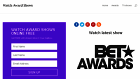 What Watchawardshows.com website looked like in 2016 (7 years ago)