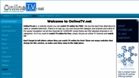 What Watch-tv.net website looked like in 2016 (7 years ago)