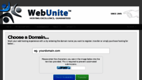 What Webunite.org website looked like in 2016 (7 years ago)