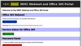 What Webmail.nerc.ac.uk website looked like in 2016 (7 years ago)