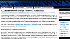 What Webdesignsphoenix.com website looked like in 2016 (7 years ago)