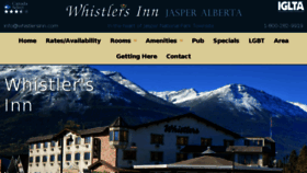 What Whistlersinn.com website looked like in 2016 (7 years ago)