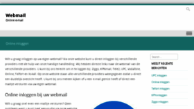What Webmailtjes.nl website looked like in 2016 (7 years ago)