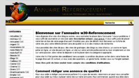 What W30-referencement.fr website looked like in 2016 (7 years ago)