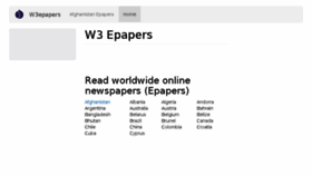 What W3epapers.com website looked like in 2016 (7 years ago)