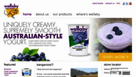 What Wallabyyogurt.com website looked like in 2016 (7 years ago)