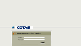 What Webmail.cotas.com.bo website looked like in 2016 (7 years ago)