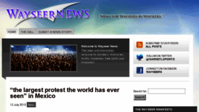 What Wayseernews.com website looked like in 2016 (7 years ago)