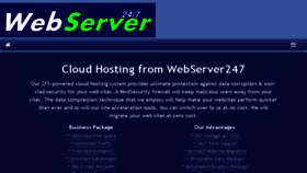 What Webserver247.com website looked like in 2016 (7 years ago)