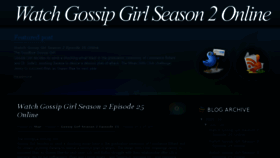 What Watch-gossipgirl-season2.blogspot.ca website looked like in 2016 (7 years ago)