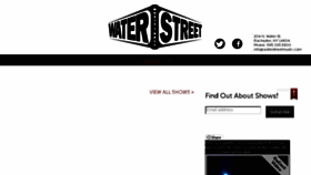 What Waterstreetmusic.com website looked like in 2016 (7 years ago)