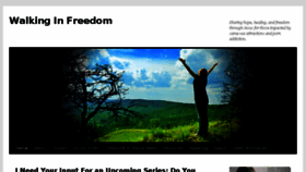 What Walkinginfreedom.net website looked like in 2016 (7 years ago)