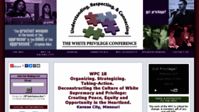 What Whiteprivilegeconference.com website looked like in 2016 (7 years ago)