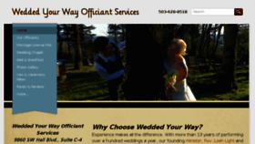 What Weddedyourway.com website looked like in 2016 (7 years ago)